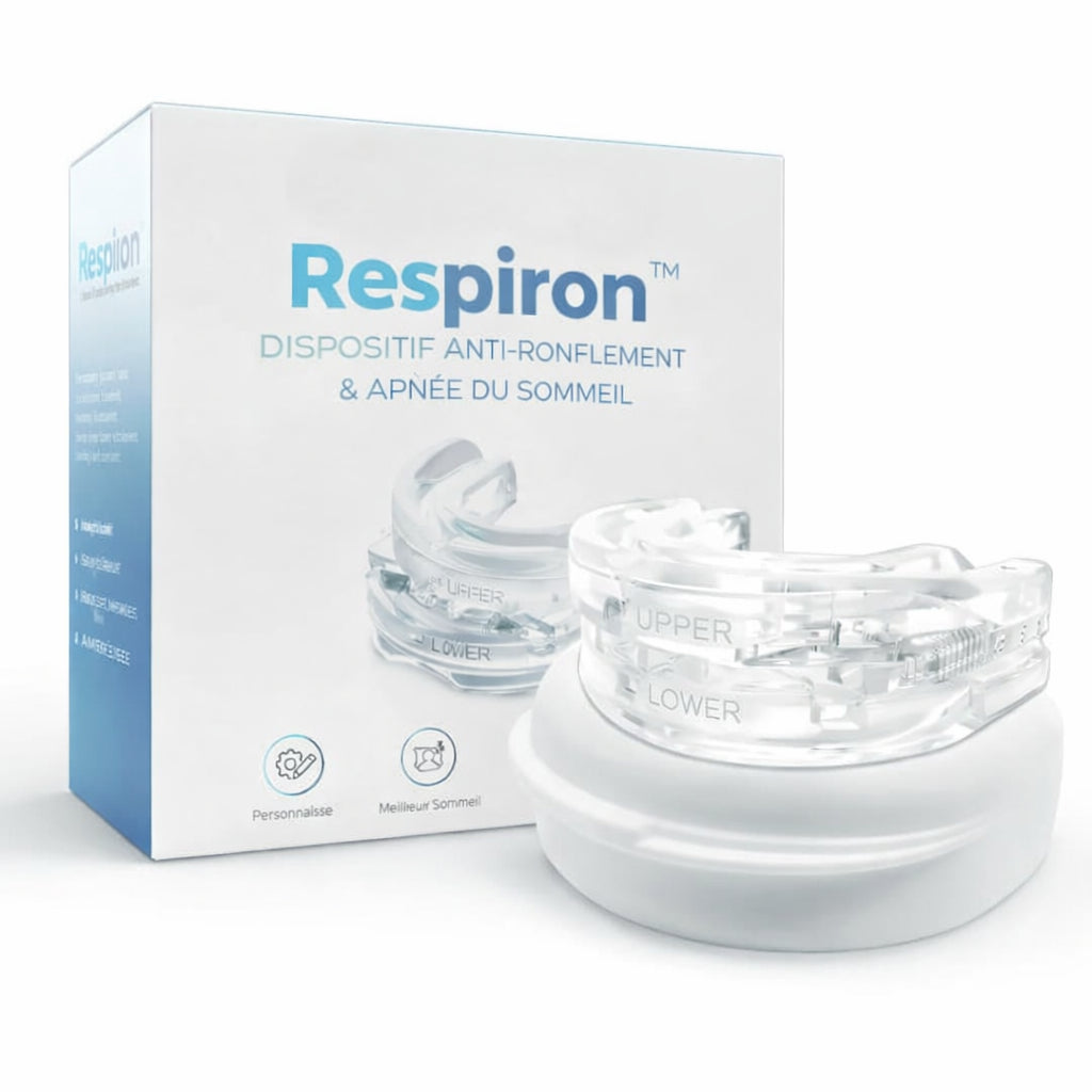 Respiron™ Dispositif Anti-Ronflement & Apnée du Sommeil | Respirez librement et dormez profondément dès la première nuit !