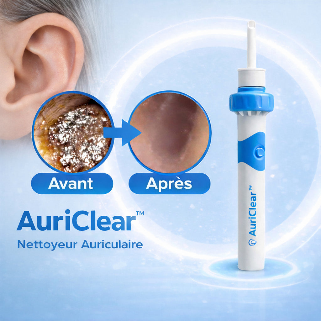 AuriClear™ Nettoyeur Auriculaire | Éliminez 95 % du cérumen en 60 secondes chrono!