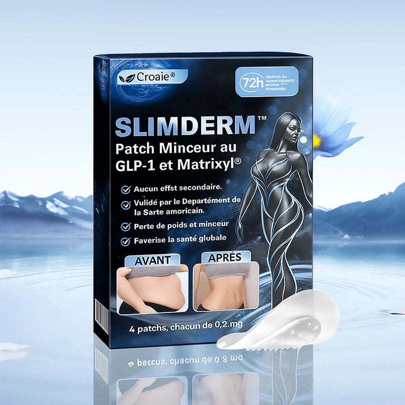 رقعة التخسيس SlimDerm™ مع GLP-1 وMatrixyl® | تقلل دهون البطن وتشد الجلد في 7 أيام، بدون إبر!