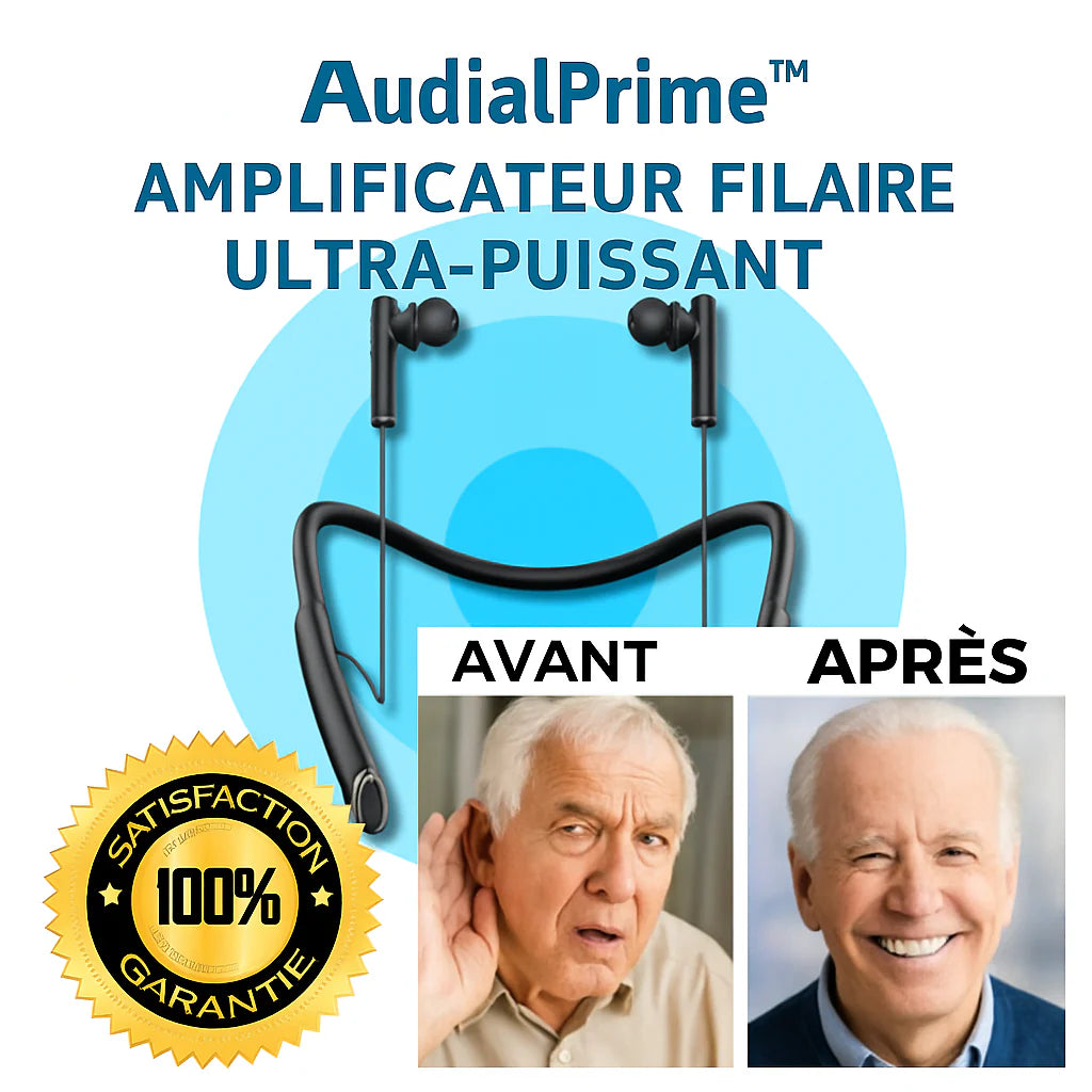 مكبر الصوت السلكي القوي للغاية AudialPrime™ | استمع إلى كل كلمة في 9 ثوانٍ فقط!