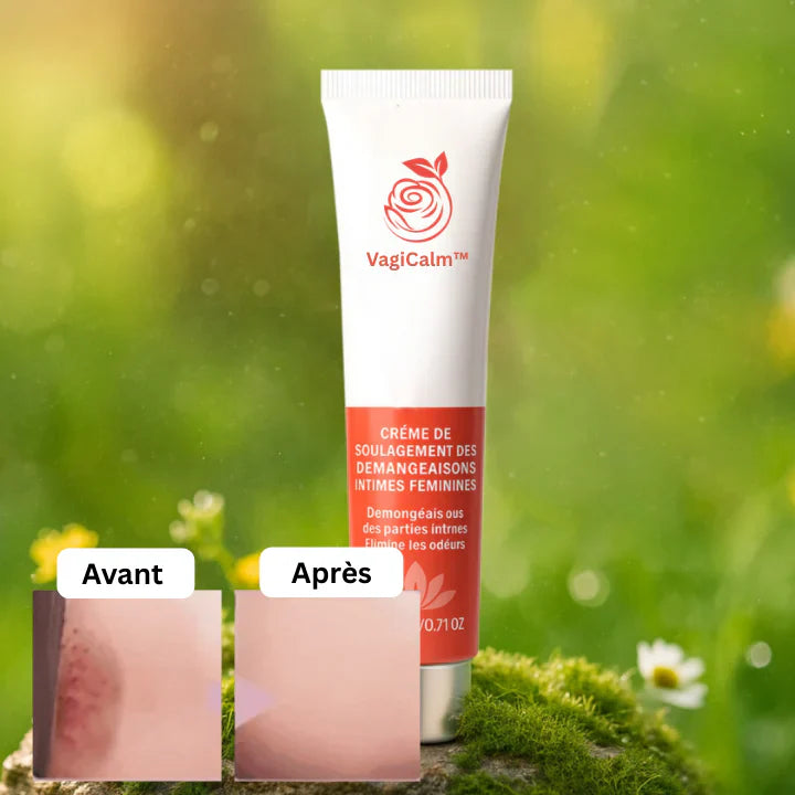 VagiCalm™ Crème Apaisante Intime à la Camomille Active | Stoppe les brûlures et irritations vaginales en 10 minutes chrono!