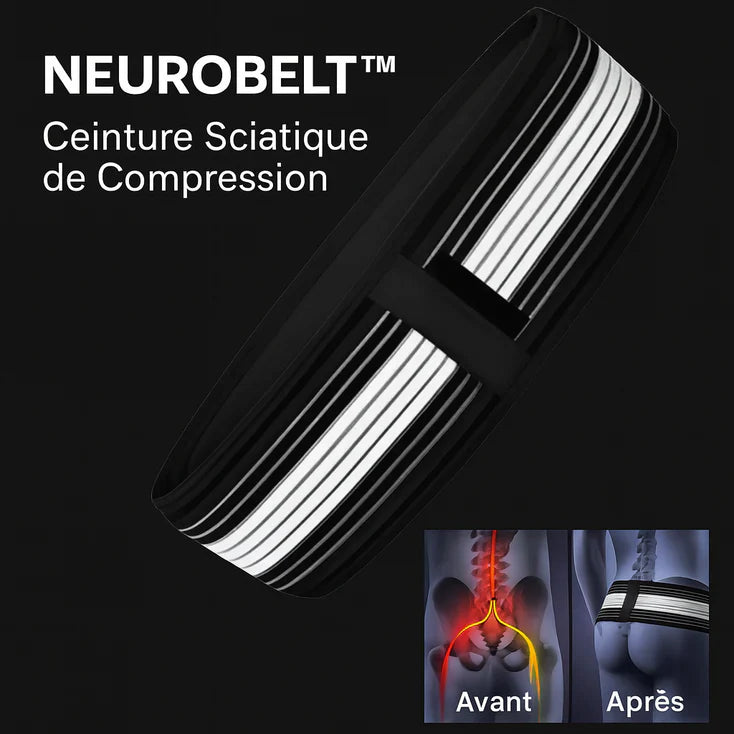 حزام الضغط NeuroBelt™ لعرق النسا | يخفف آلام أسفل الظهر والورك في 10 دقائق!