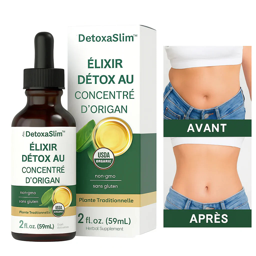 DetoxaSlim™ Élixir Détox au Concentré d’Origan | Perdez 3 kg de toxines en 48h et retrouvez un ventre plat!
