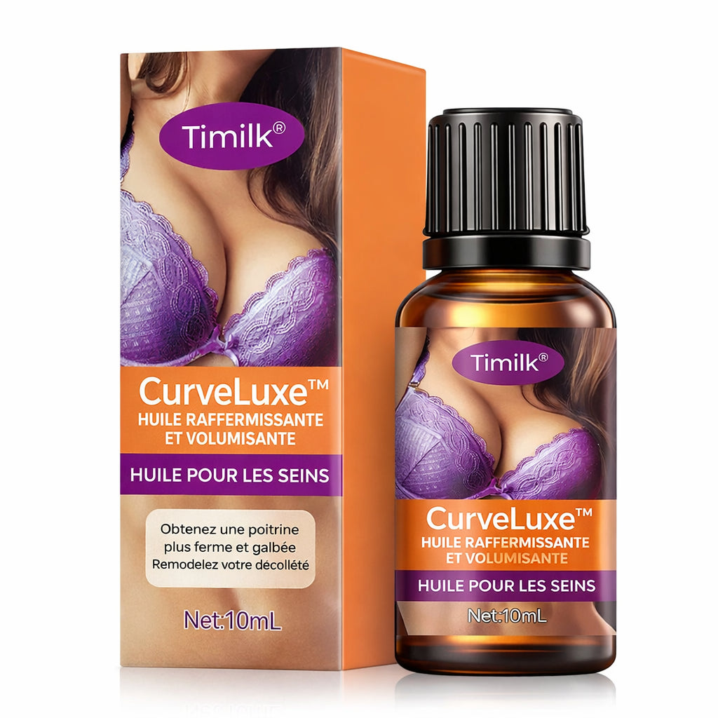 CurveLuxe™ Huile Sculptante Buste | Galbez et redonnez du volume à votre poitrine en 10 minutes !