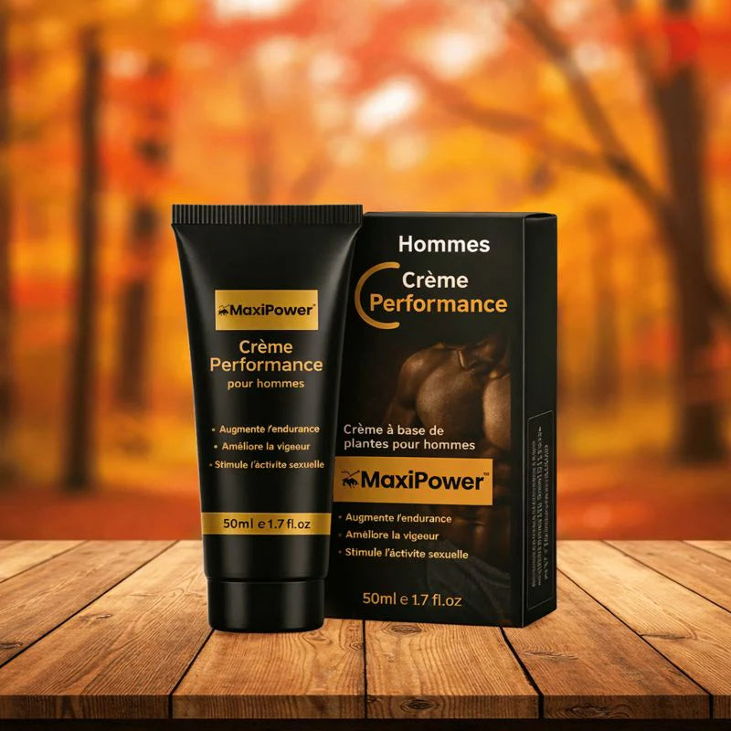 MaxiPower™ Crème Performance | Gagnez 4 cm et tenez 3 fois plus longtemps dès la 1ère application !